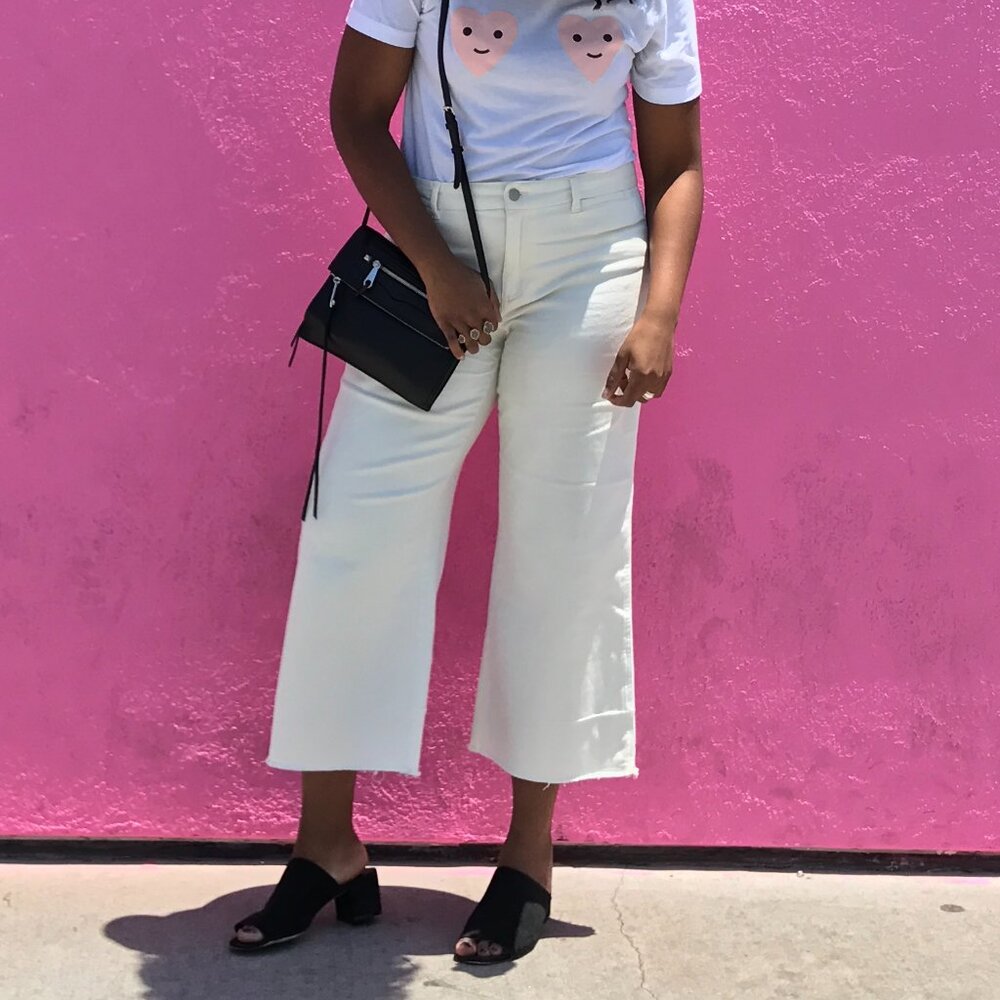 Gap Wide Leg Ankle Cropped Pants